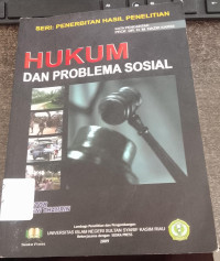 Image of hukum dan problema sosial