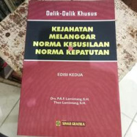 Image of kejahatan melanggar norma kesusilaan & norma kepatutan